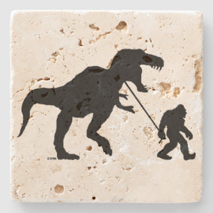 Gegangenes Squatchin mit T-rex Steinuntersetzer