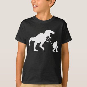 Gegangenes Squatchin mit T-rex T-Shirt