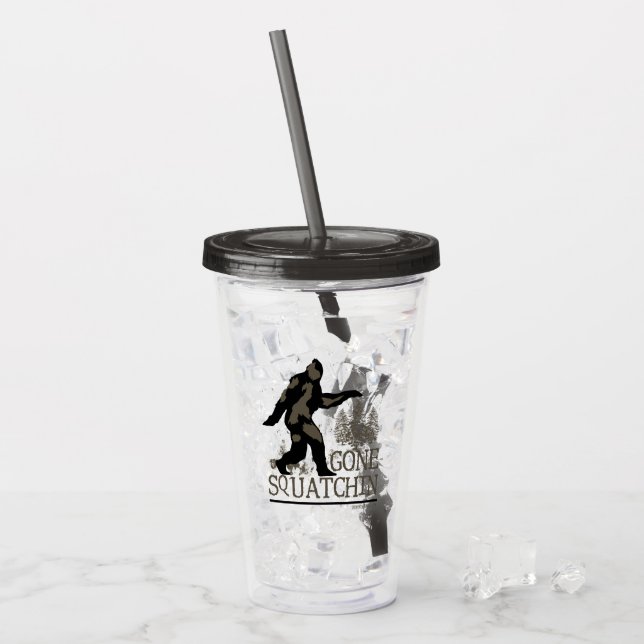 Gegangenes Squatchin Sasquatch Acryltrinkbecher (Vorderseite Ice)