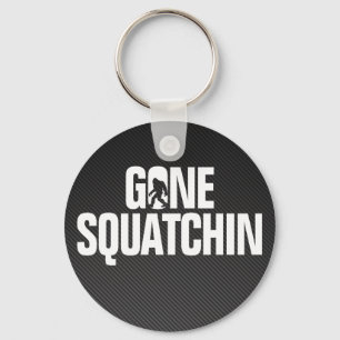 Gegangenes Squatchin - Schwarz-/weißeSilhouette Schlüsselanhänger
