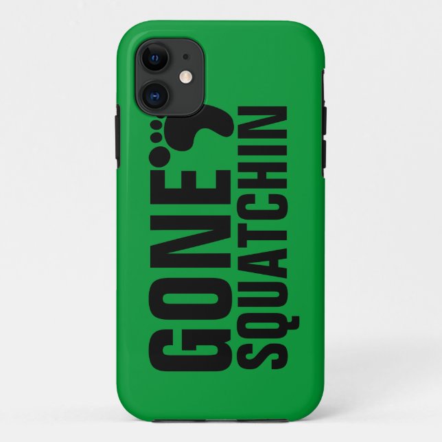 GEGANGENES SQUATCHIN SCHWARZES GRÜN Case-Mate iPhone HÜLLE (Rückseite)