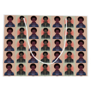 Gegättete Farbe Afrofuturistische Könige Große Geschenktüte