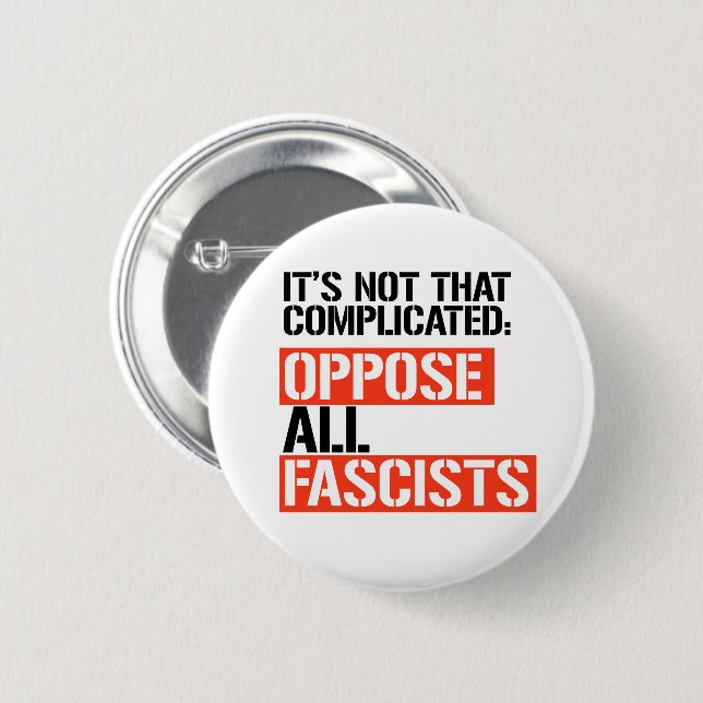 Gegen alle Faschisten Button (Vorne & Hinten)