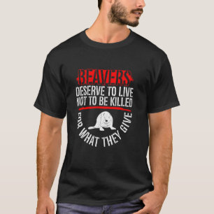 Gegen Biberfelljagd - Tierrechte Biber T-Shirt