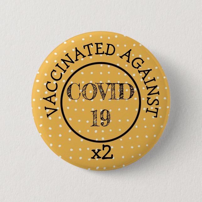 Gegen Covid-19-Taste geimpft Button (Vorderseite)