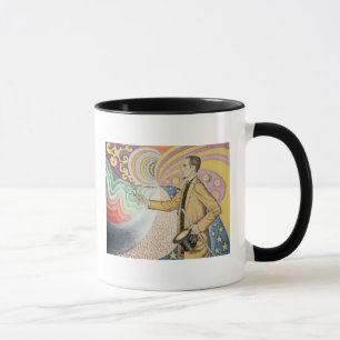 Gegen das Email eines Hintergrundes rhythmisch Tasse