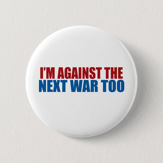 gegen den folgenden Krieg auch Button (Vorderseite)