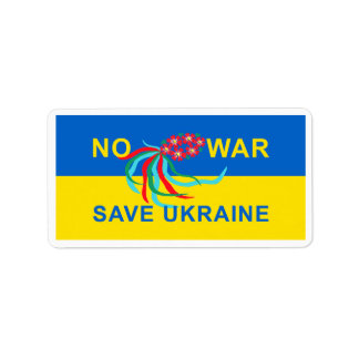 Gegen den Krieg in der Ukraine Adressaufkleber
