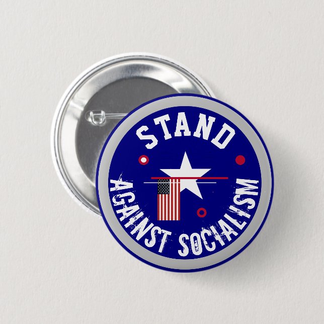 Gegen den Sozialismus Button (Vorne & Hinten)