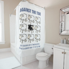 Gegen den Strom Duschvorhang