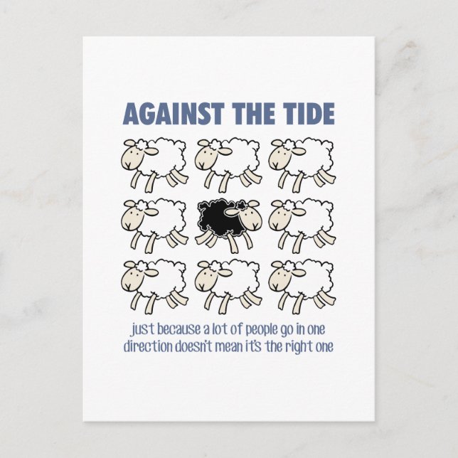 Gegen den Strom Postkarte (Vorderseite)