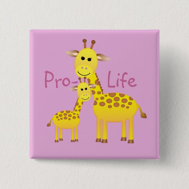 Gegen die Abtreibung Button (Vorderseite)