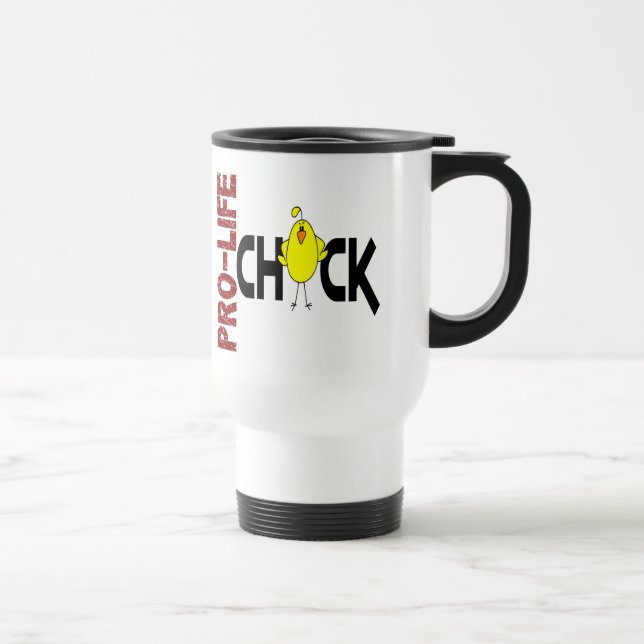 Gegen die Abtreibung Küken 1 Reisebecher (Rechts)