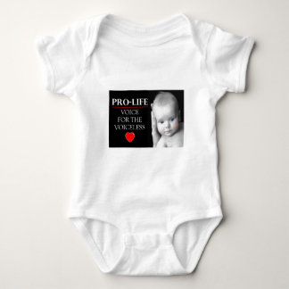 Gegen die Abtreibung Stimme für das stumme Baby Strampler