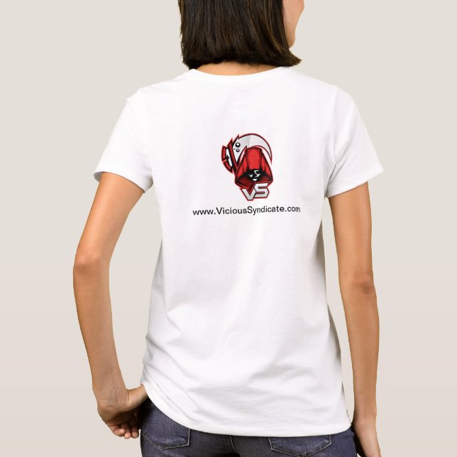 [gegen Logo] der T - Shirt der Frauen (Rückseite)