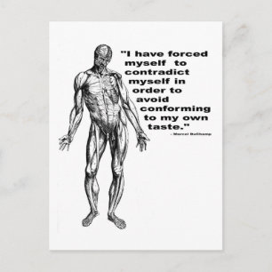 Gegen mich selbst postkarte