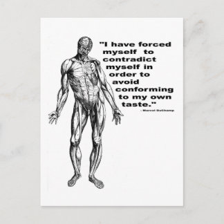 Gegen mich selbst postkarte