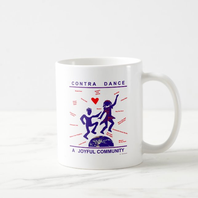 Gegen Tanz-Freude Kaffeetasse (Rechts)