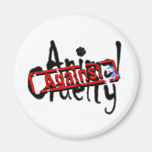 Gegen Tiergrausamkeits-Magneten Magnet