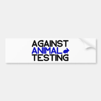 gegen Tierversuche Autoaufkleber