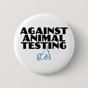 gegen Tierversuche Button