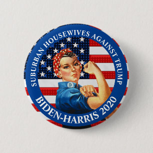 Gegen Trump gerichtete Vorstadtfrauen gegen Trump Button