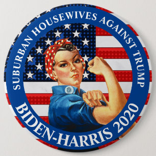 Gegen Trump gerichtete Vorstadtfrauen gegen Trump Button