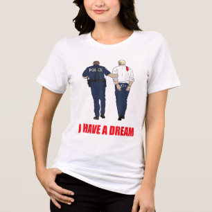 Gegen Trump habe ich einen Traumpolizisten Trump P Tri-Blend Shirt