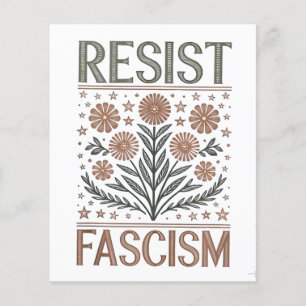 Gegen Trump ist Floral Transgender LGBTQ-Anti-Trum Flyer