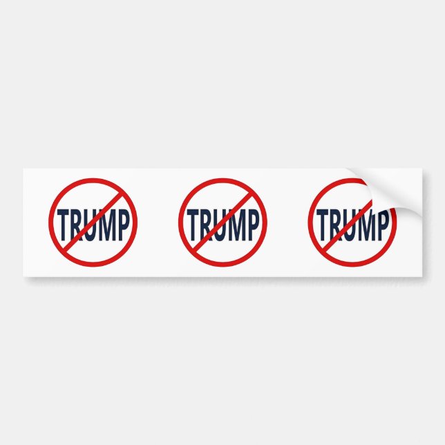 Gegen Trump kein Trump-Autoaufkleber Autoaufkleber (Vorne)