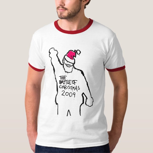 Gegen x-Faktor-Weihnachten2009 KAMPF SANKT T-Shirt (Vorderseite)