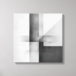 Gegenbilanz - Minimalistische graue Skala Ar Leinwanddruck