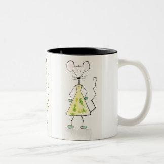 Gegenmittel, die Maus, die Heilmittel an allem hat Zweifarbige Tasse