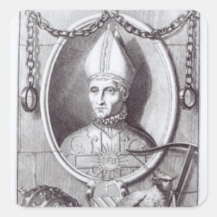 Gegenpapst John XXIII, 1713 Quadratischer Aufkleber