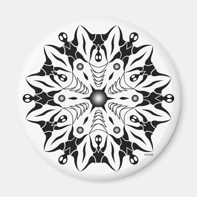 Gegenseitige Positionen Magnet (Vorne)