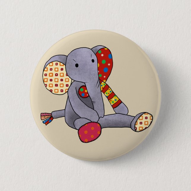 Gegenspieler Elefant Button (Vorderseite)