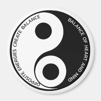 Gegenüber den Energien, schaffen Sie Balance Yin Y Magnet