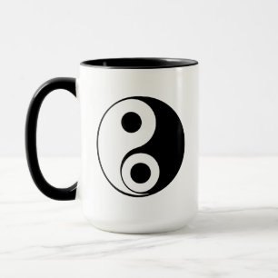 Gegenüber den Energien, schaffen Sie Balance Yin Y Tasse