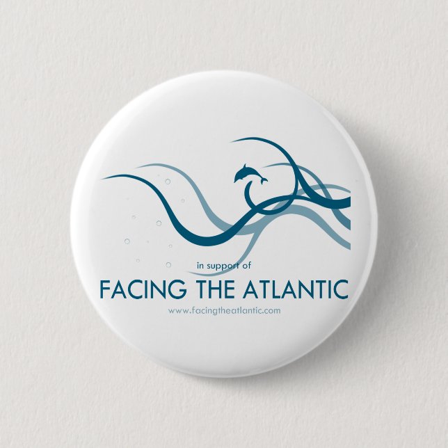 Gegenüberstellen des Atlantiks Button (Vorderseite)