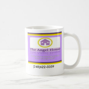 Gegenüberstellendes Engels-Haus, Engelshauslogo, Kaffeetasse