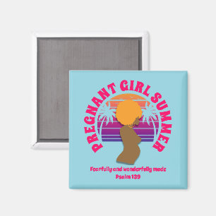 GEGENWÄRTIGE MÄDCHERSOMMERKLICHE Christliche Mama Magnet