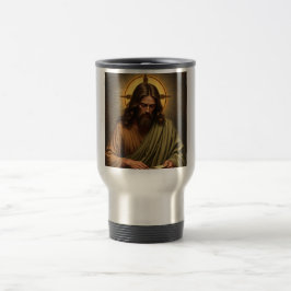Gegenwärtiger Jesus mit Halo-Reisemuggie Reisebecher
