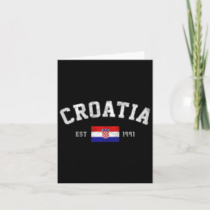 Gegr. 1991 kroatischer Unabhängigkeitstag  Karte