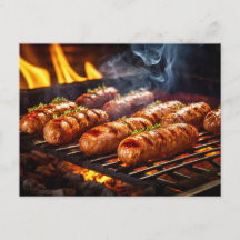 Gegrillte Bratwurst-Würstchen BBQ