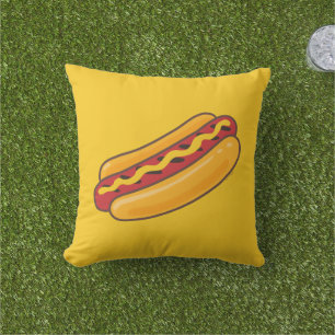 Gegrillter Hot Dog Kissen
