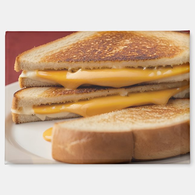 Gegrilltes Käsesandwich Magnet (Vorderseite)