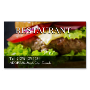 gegrilltes Rindfleisch Magnetische Visitenkarte