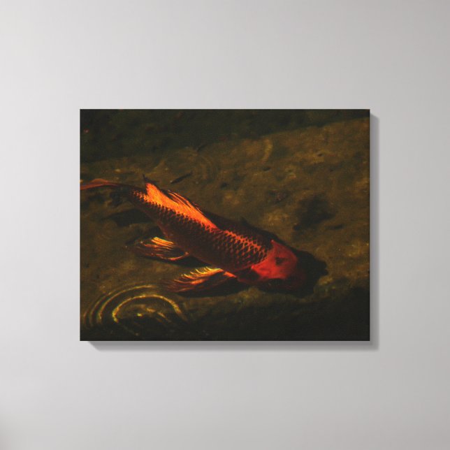 Geh Fisch! Leinwanddruck (Vorderseite)