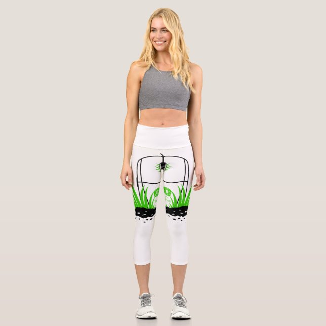 Geh ins Grüne Capri Leggings (Vorderseite)