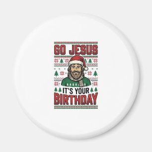 Geh Jesus Weihnachten Geburtstag Vintage-Shirt Magnet